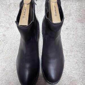 Ariat Women's Black Leather Ankle Boots